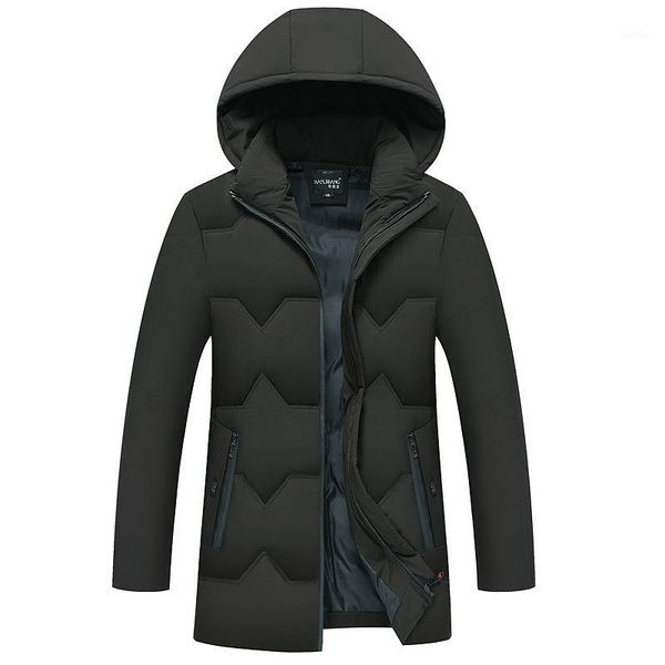 

long parkas winter jacket men 2019 new warm windproof casual outerwear padded cotton jacket coat quality parkas men clothes,yd011, Black