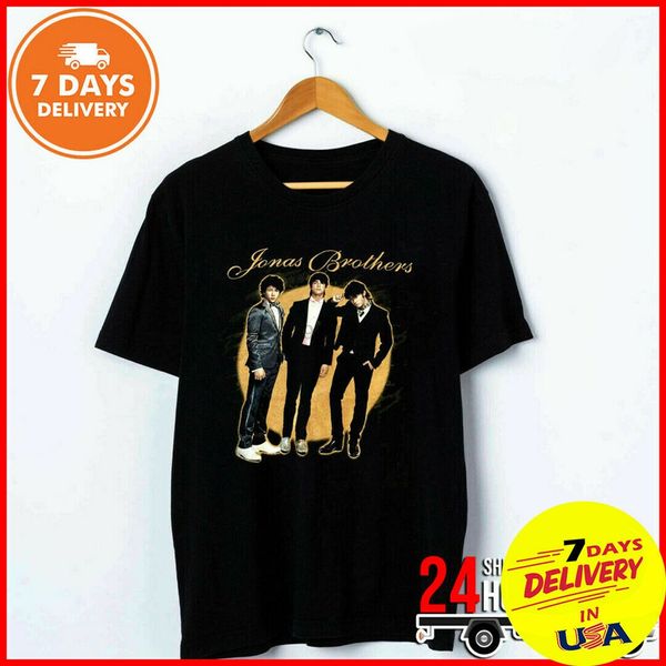 

jonas brothers concert t-shirt from 2008 tour shirt black cotton tshirt sport hooded sweatshirt hoodie