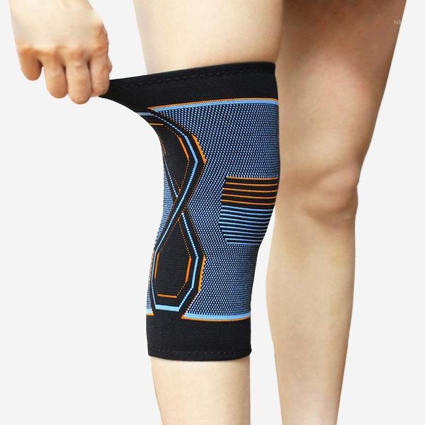 

elbow & knee pads 1pc sports men women knitted kneepad support fitness gear running cycling basketball volleyball brace protector1, Black;gray
