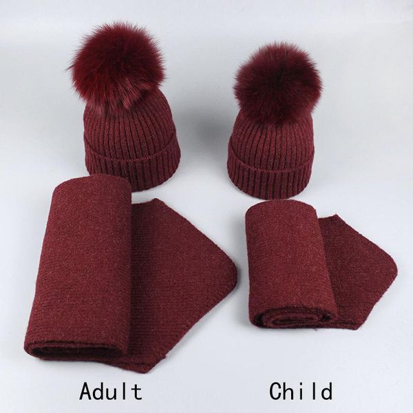

beanies autumn and winter hat foreign knitted men's women's wool scarf hair ball children's brimless cap woman1