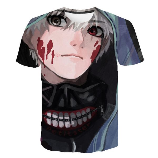 

tokyo ghoul blood japan anime cosplay 3d print shirts hentai hippie funny men clothing