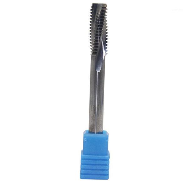 

1pc m8 tap carbide spiral flute m8x1 m8x1.25 pitch metric machine screw right tap internal thread for lathe metal cutter tool1
