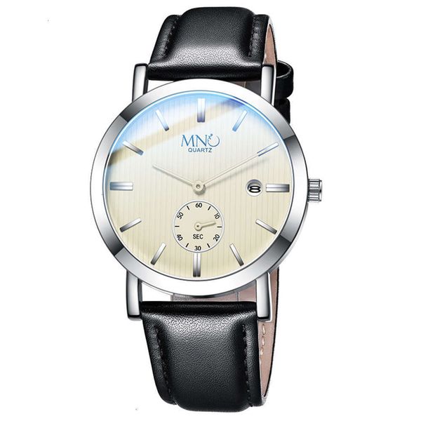 

new fashion leisure watch quartz mengsuo pointer men's waterproof student wristwatch 2021, Slivery;brown