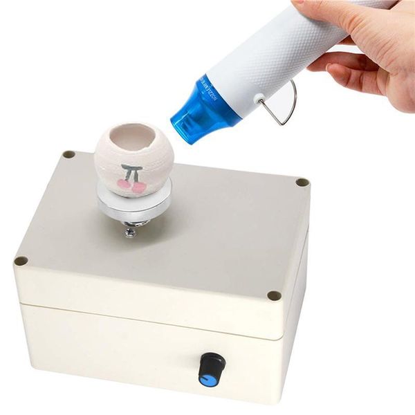 

electric mini pottery wheel machine with air gun and tool 2000rpm diy clay tool with tray for adults kids ceramics art1