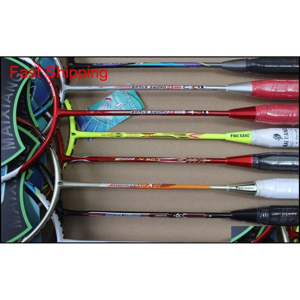 

2pcs professional badminton rackets 28 pouds carbon . training reserv qylkjy mj_fashion