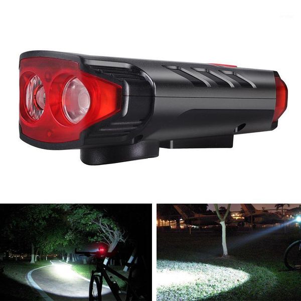 

portable lanterns xanes 5-modes 2*t6 led solar bicycle headlights 6-horns sounds waterproof bike light for mountain night ridingf cycling1