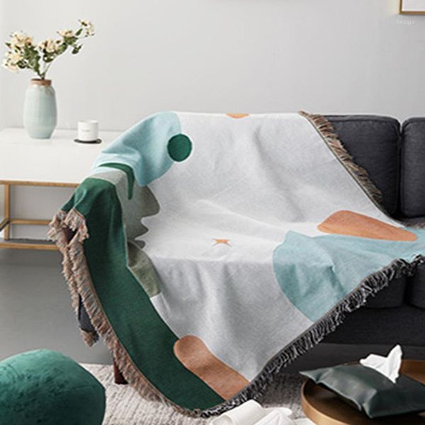 

blankets creative star moon throw blanket multifunction travel decoration slipcover green cobertor tassel sofa bed soft sheet blankets1