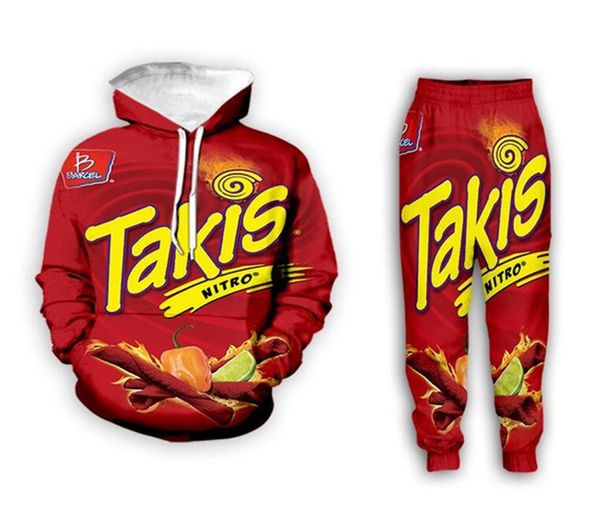 

new men/womens takis funny 3d print casual fashion hoodies/sweatpants hip hop tracksuits z13, Gray