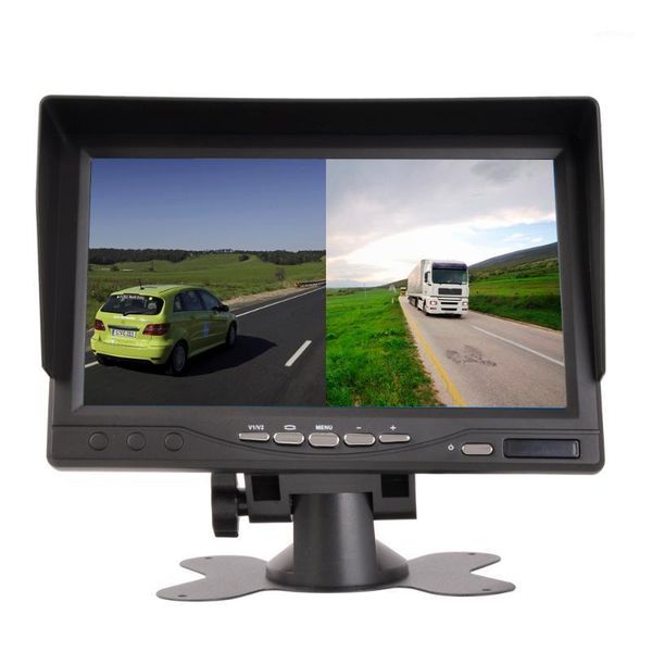 

new 7 inch ips 2 split screen 1024*600 ahd car monitor driving recorder dvr1