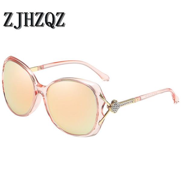 

zjhzqz luxury polarized oversized gradient sunglasses brand designer uv400 sun glasses for women oculos, White;black