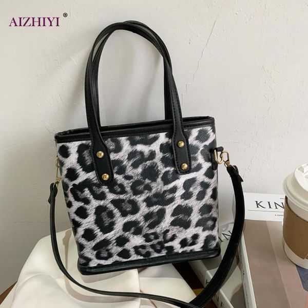 

мода плечо сумки леопард printed bucket тотализатор большой простая crossbody сумка женские сумки totes мешок муфта