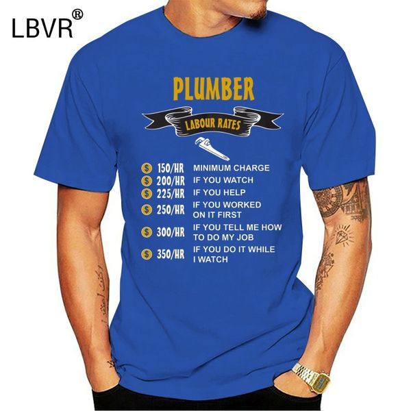 

brand t shirt men fashion summer o-neck plumber labour rates funny gift for him or dadfitness t-shirt sport hooded sweatshirt hoodie