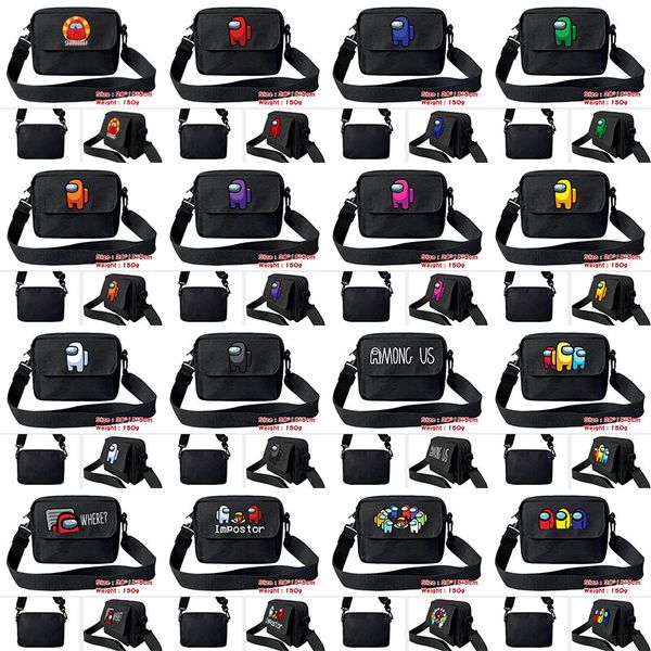 

game among us crossbody bag canvas fanny pack cartoon anime chest bag pack travel storage handbag totes makeup wallets purses cz10401