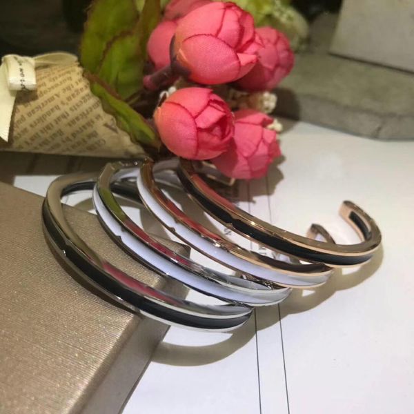 

original brand fashion jewelry open bracelet girls for women 1028, Black