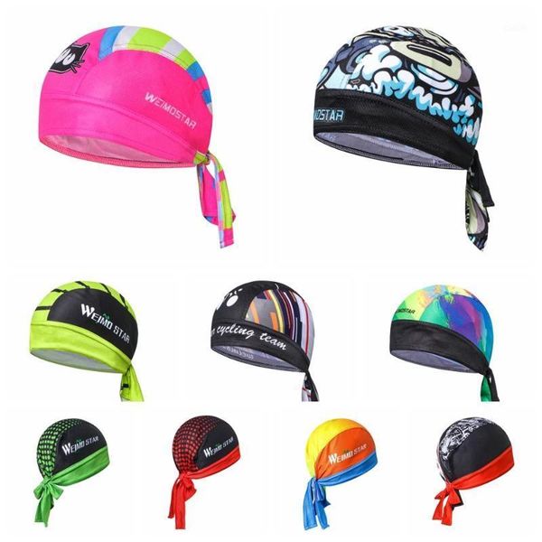 

2019 weimostar men women cycling cap bandana head coolmax bike team quick dry sweat hats mtb sport breathable bicycle cap helmet1, Black