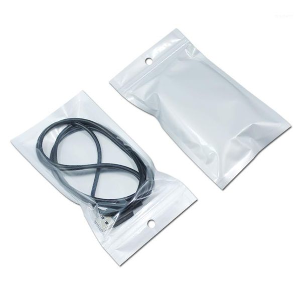 

gift wrap 100pcs 36 sizes plastic resealable packaging bag with euro round hang hole zipper storage pouch for electronics package1