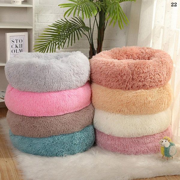 

super soft round pet bed big doghouse bed dog cathouse winter warm sleeping bag plush dog house mat non-slip breathable