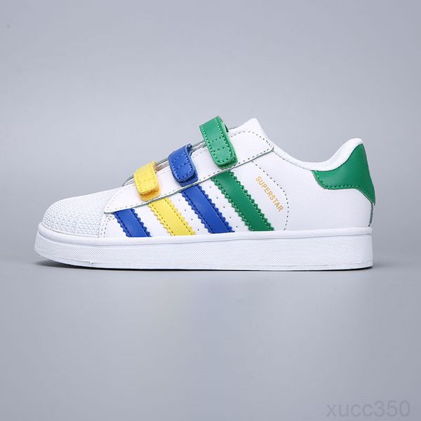 

2020 children superstar shoes white gold baby kids superstars sneakers originals super star girls boys sports casual shoes zoi8x, Black