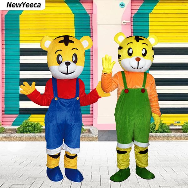 

mascot costumes tiger cartoon mascot costume suit christmas halloween birthday party easter carnival, Red;yellow