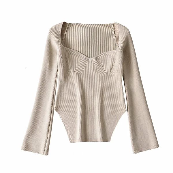 

2021 new united states knit female cross-border speed sell tong qiu dong season sets ladies' pure color off-the-shoulder number 4ra4, Black;white