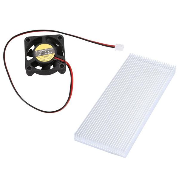 

4pcs dc12v 0.1a 4cm cooling fan with aluminum heat sink heatsink 100x41x8mm