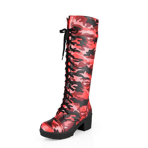 

high-legged woman 2021 plus size print style shoes europe and america online women's boots ulad, Black