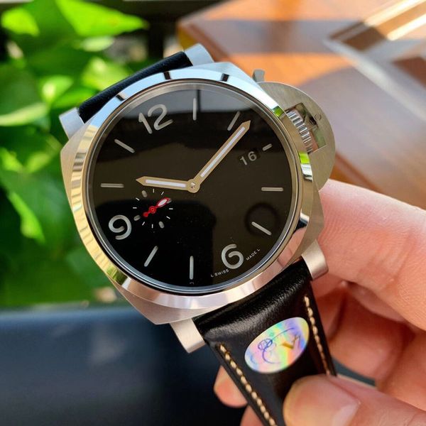 

wristwatches dial watches mens fine 2555 44mm watches steel mechanical automatic waterproof designer watch man watch wfefq, Slivery;brown