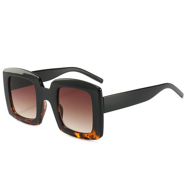 

sunglasses personality square retro color transparent pink for men and women glasses, White;black