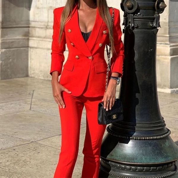 

eqhv autumn long sleeve casual womens suits 2 piece set solid blazer with belt womens color pant clothing spring, White;black