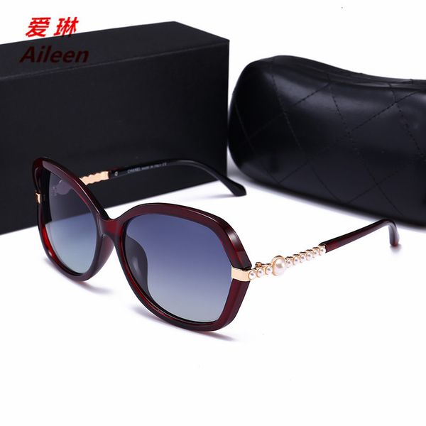 

new sunglasses women's sunglasses fashion pearl trend polarizer uv 55056 kml-designer, White;black