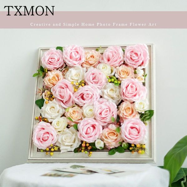 

creative wall decoration wall hanging p frame floral artificial flower decoration home living room fake flower