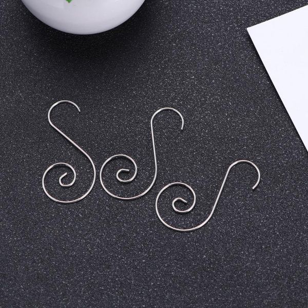 

hooks & rails 150pcs ornament shape stainless steel wall hangers for christmas gift hanging silver
