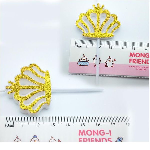 

1pcs glitter gold/red/sliver crown type candle for kids girls boys birthday party cake candles dec bbyfmr