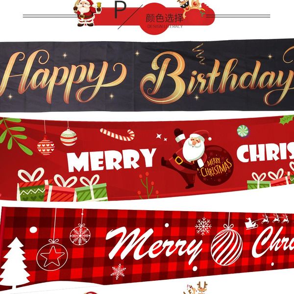 

новый с рождеством баннер happy halloween баннер украшение партии день рождения магазин сцена празднование баннеры флаг натяжение 2020 sqcty