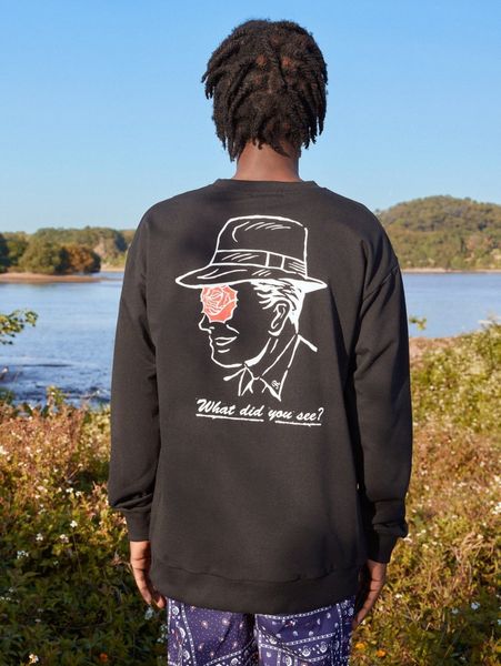 

romwe guys figure slogan graphic sweatshirt b4mg#, Black