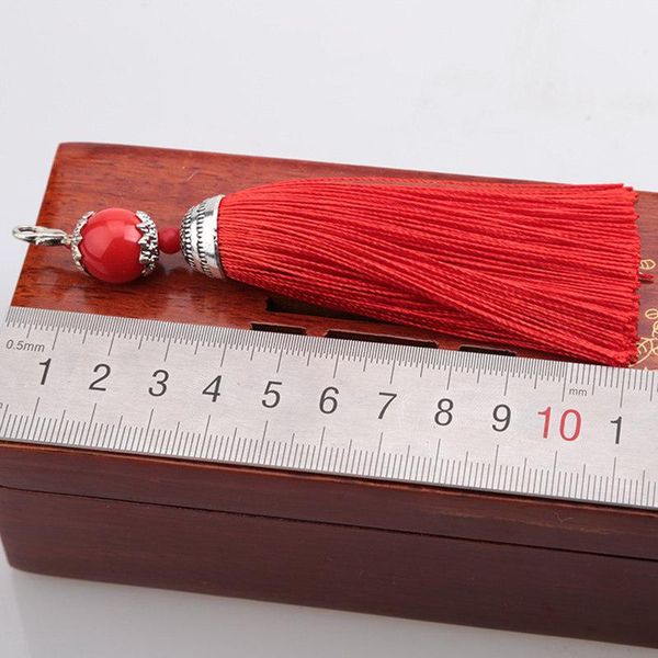 

2pcs lobster clasp decorative tassel fringe diy alloy craft tassel curtain garment sewing accessories key hooks tassel fringe h jllbdx
