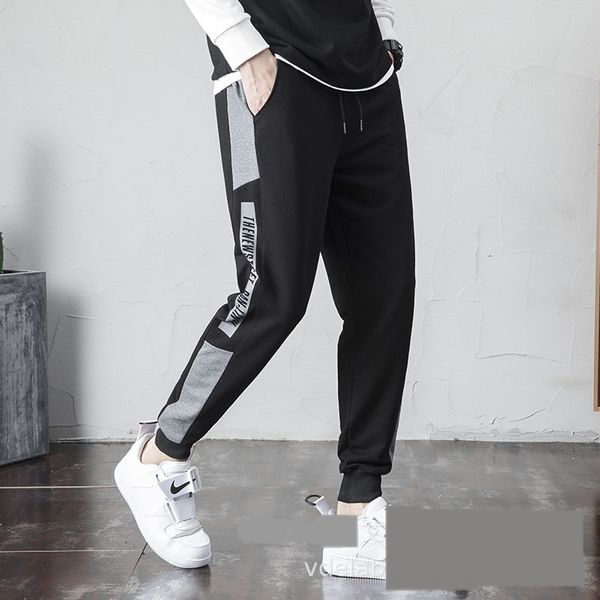 

men's spring and autumn thin sports loose versatile wei elastic band leggings capris casual sports pants casual pants wqhif, Blue