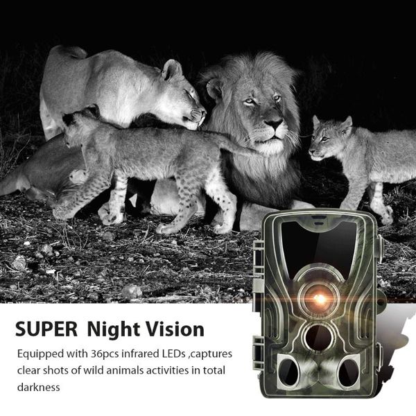 

hc801a 20mp hunting trail camera p traps 0.3s trigger time 940nm 1080p waterproof camera wildlife scouting