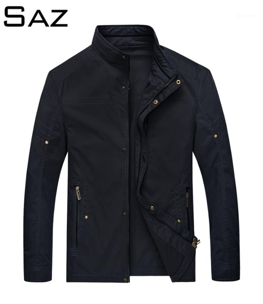 

saz men's slim fashion fit lightweight softshell flight bomber jacket coat1, Black;brown
