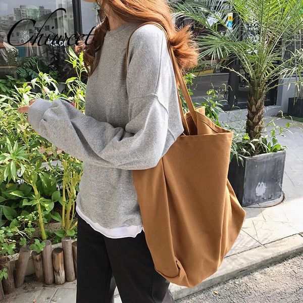 

2020 women casual canvas handbags designer student girls vintage large big shoulder bags ladies tote high capacity shopping bags