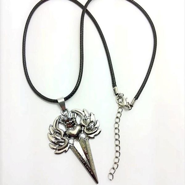 

10pcs european and american fashion angel sword pendants necklaces men domineering necklace t-181, Silver