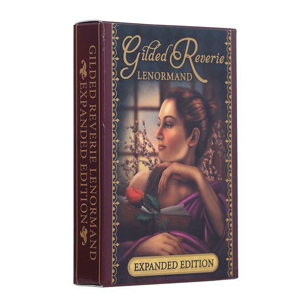 

47 pcs oracle tarot cards glided reverie lenormand expanded edition board deck games palying cards for party game bbyasq lipper