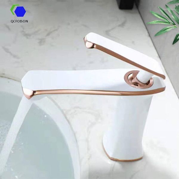 

bathroom sink faucets qcfoison shower room white gold luxury washbasin faucet lavavos so equipment copper grua water mixer tap accessory1