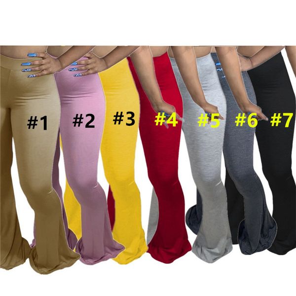 

fashion plus size women full pants fat lady outfit style casual tight-fitting big flared trousers pants leggings bootcut f92913, Black;white