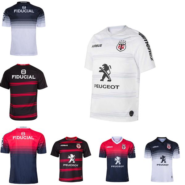

new stade toulousain 2019 2020 super rugby jersey le stade shirt toulouse maillot camiseta maglia s-5xl trikot camisas, Black;gray
