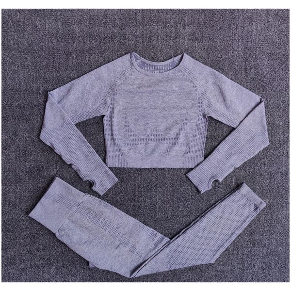 

women's sportswear seamless yoga sets women gym clothing fitness long sleeve crop igh waist workout leggings sports suits f bbynfa