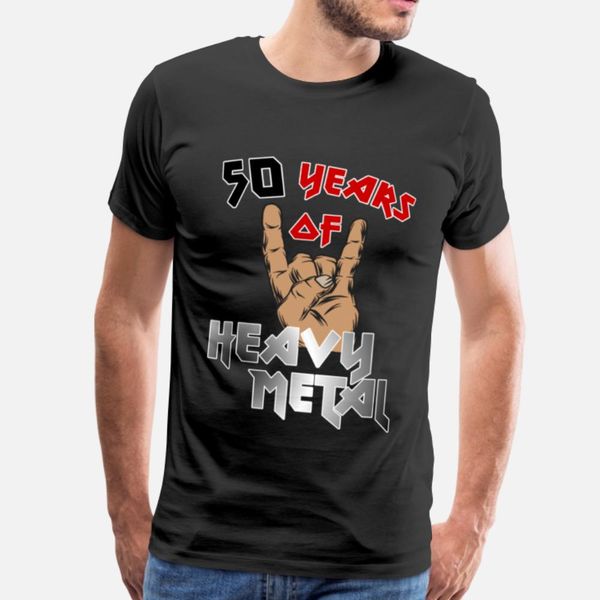 

50 years of heavy metal designers graphic t shirt diy street trendy tracksuit hoodie sweatshirt