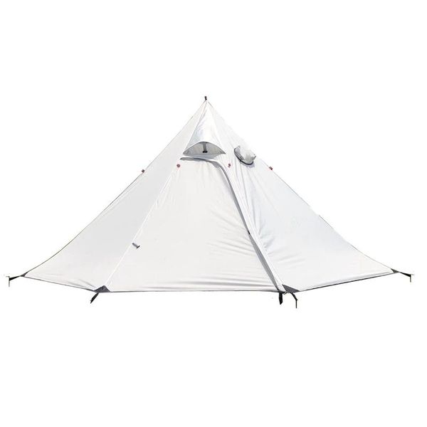 

new sale camping pyramid tent ultralight large sun shade shelter teepee with stove pipe hole for outdoor backpacking hiking