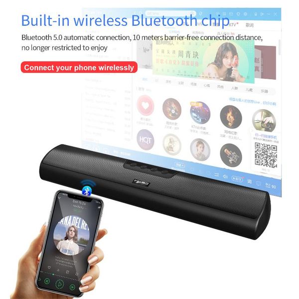 

40w bluetooth speaker tv soundbar aux usb wireless stereo bass sound box portable subwoofer,10w wired3.5mm audio deskboombox