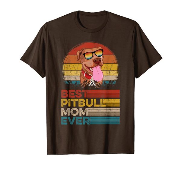 

dog vintage pitbull mom ever gifts lover t-shirt, White;black